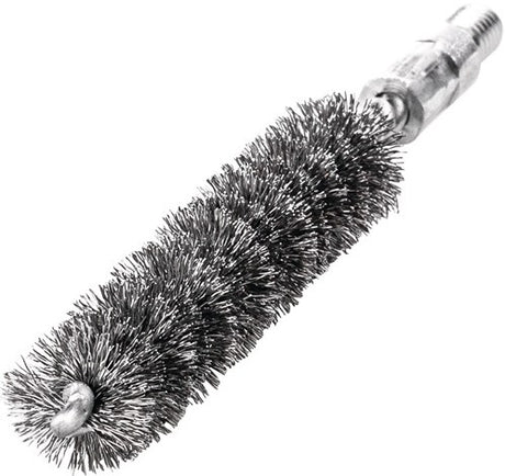 Brosse à tuyaux Lessmann | longueur 115 mm d. 16 mm | fil d'acier ondulé | longueur de dépôt 80 mm | 1 pièce - 500316 500316a