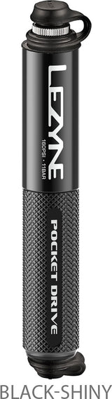 Lezyne mini pompe cnc pocket drive noir brillant