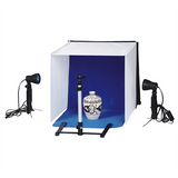 LinkStar Recordbox Set PBK-50 50x50 Faltbar + 2x50W Lampen