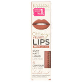 Eveline oh! mes lèvres kit de lèvres liquide mat et soyeux no. 12 éclairs pralinés