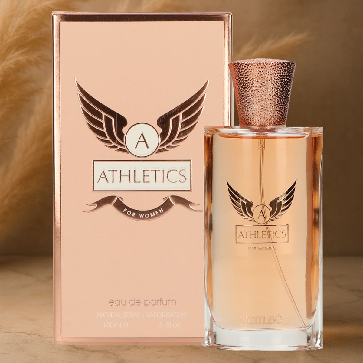 Lamusê par lattafa eau de parfum spray femme athlétisme 100ml