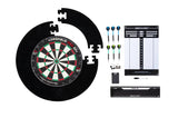 Tournoi de fléchettes Longfield avec accessoires noirs 8 pièces