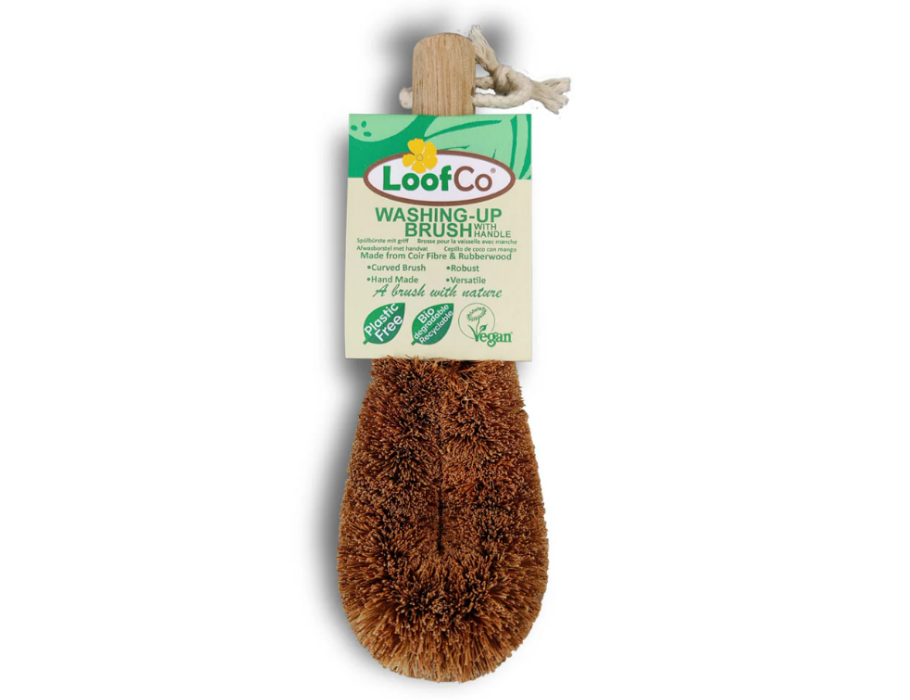 Brosse à vaisselle Loofco avec manche - noix de coco