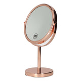 Lsp miroirs miroir sur pied or rose 30,5 cm grossissement 7x