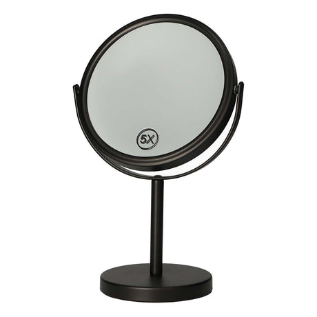 Lsp miroirs miroir sur socle noir mat 30,5 cm grossissement 5x