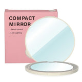Lsp miroirs miroir de sac compact rond grossissant 5x avec LED