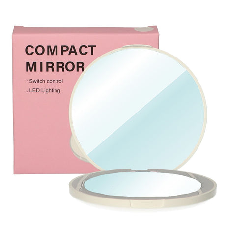 Lsp miroirs miroir de sac compact rond grossissant 5x avec LED