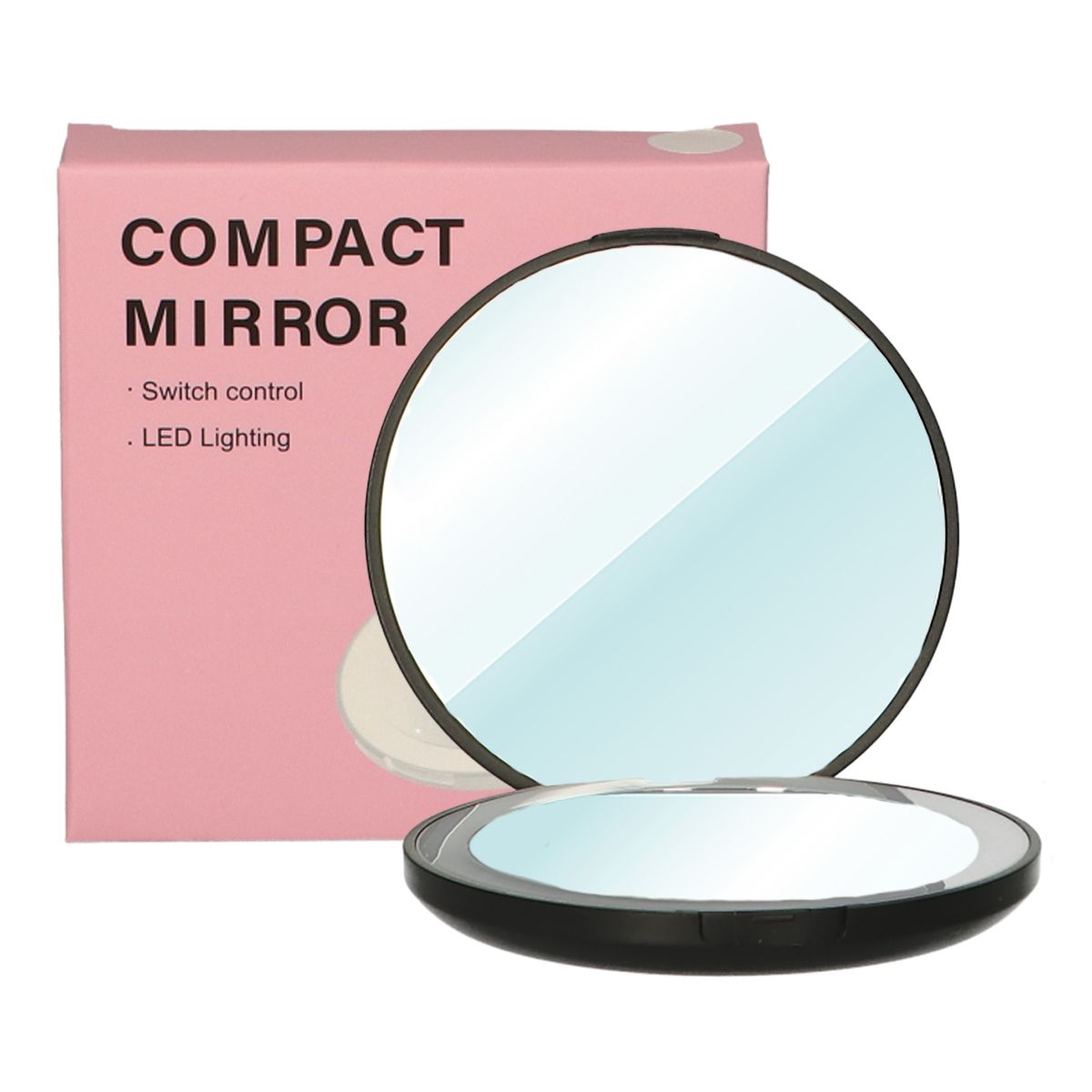 Lsp miroirs miroir de sac compact rond grossissant 5x avec LED