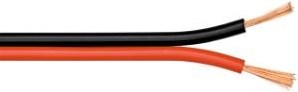 Câble haut-parleur 2 x 1,5qmm rouge noir - 1394552