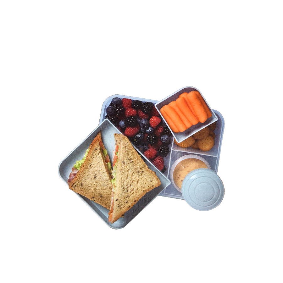 Excellente boîte à lunch d'articles ménagers avec tasse à vinaigrette 3 assortis | 3 pièces