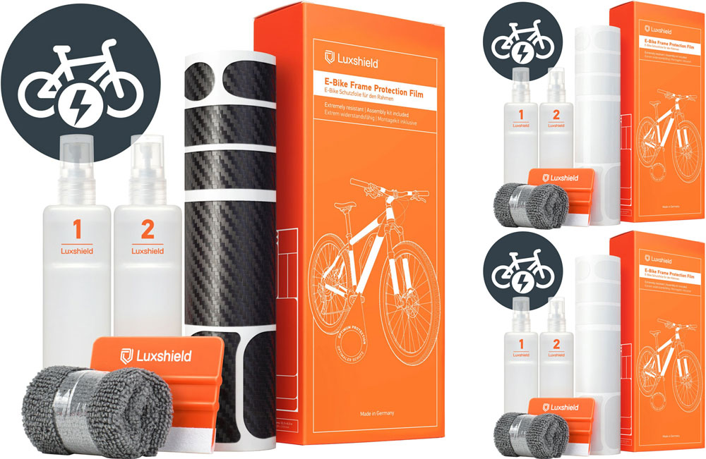 Film de protection de cadre Luxshield universel pour vélo électrique