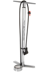 pompe à vélo avec manomètre aluminium 61 cm argent