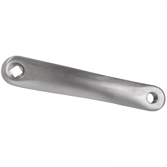 Cranche M-Wave aluminium 170 mm d'argent gauche