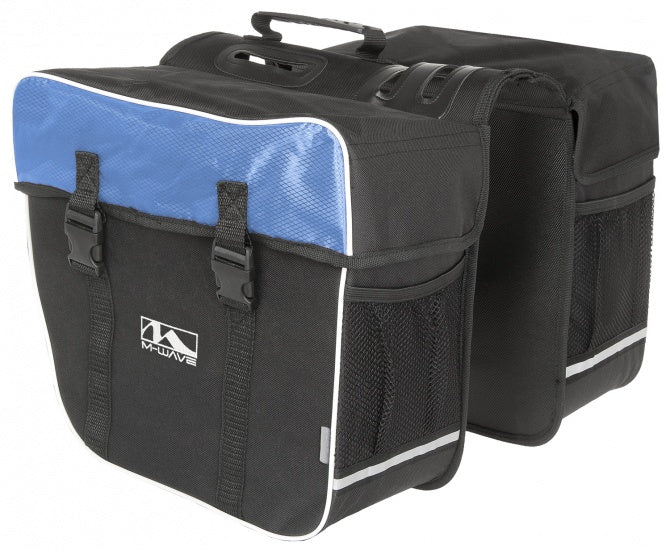 M-wave double sac à vélo Amsterdam 30L bleu