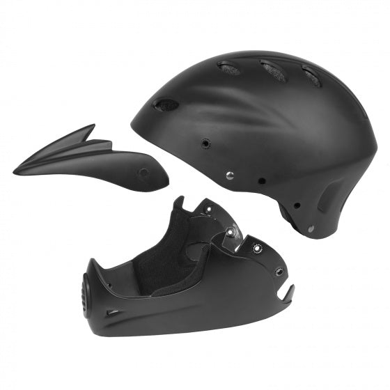 M-wave Downhill Bicycle Casque Unisexe Matte noir taille 58-61 cm