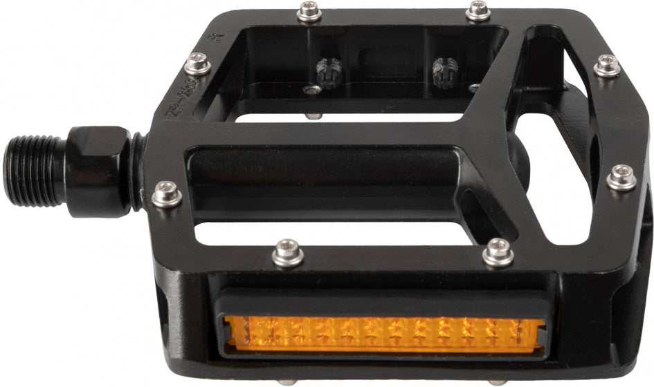 Pédale plat régulier de l'onde M 93 x 97 x 20 mm en aluminium noir