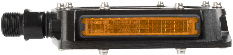 Pédale plat régulier de l'onde M 93 x 97 x 20 mm en aluminium noir
