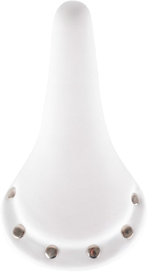 M-wave rivet race selle unisexe imitation cuir blanc