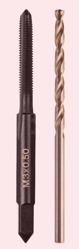 Milwaukee draadvorming m3-0.5mm+wiertło 2.5mm