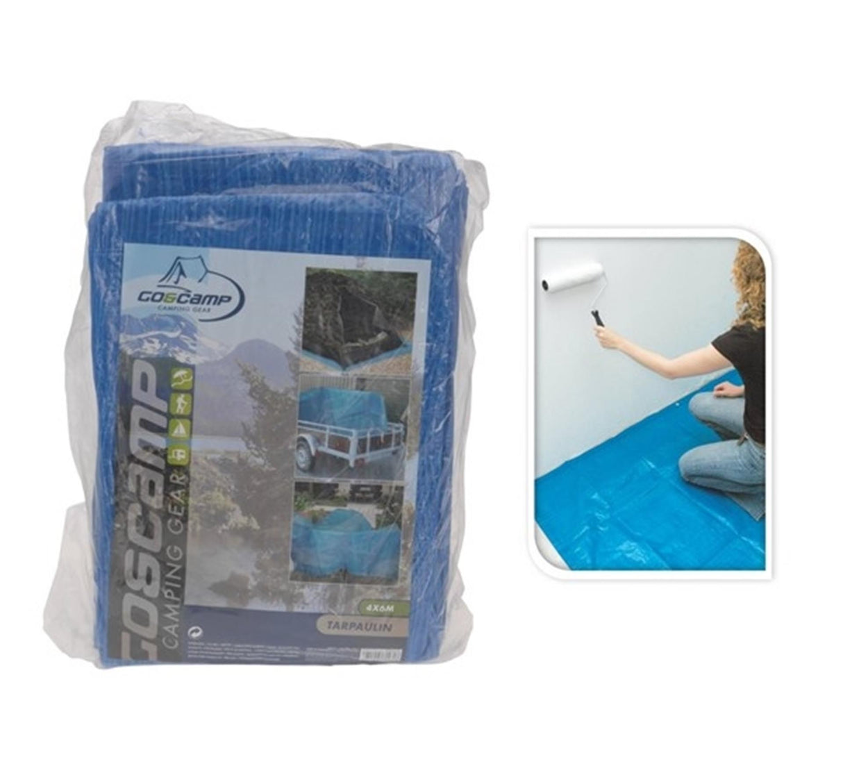 Couverture bleue 4x6 mètres