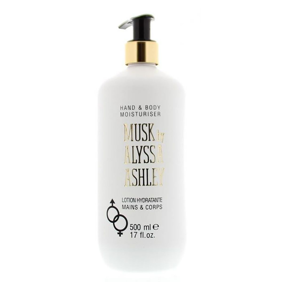 Alyssa Ashley lotion pour le corps avec pompe musc 500 ml unisexe