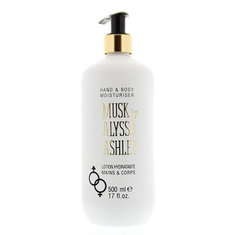 Alyssa Ashley lotion pour le corps avec pompe musc 500 ml unisexe