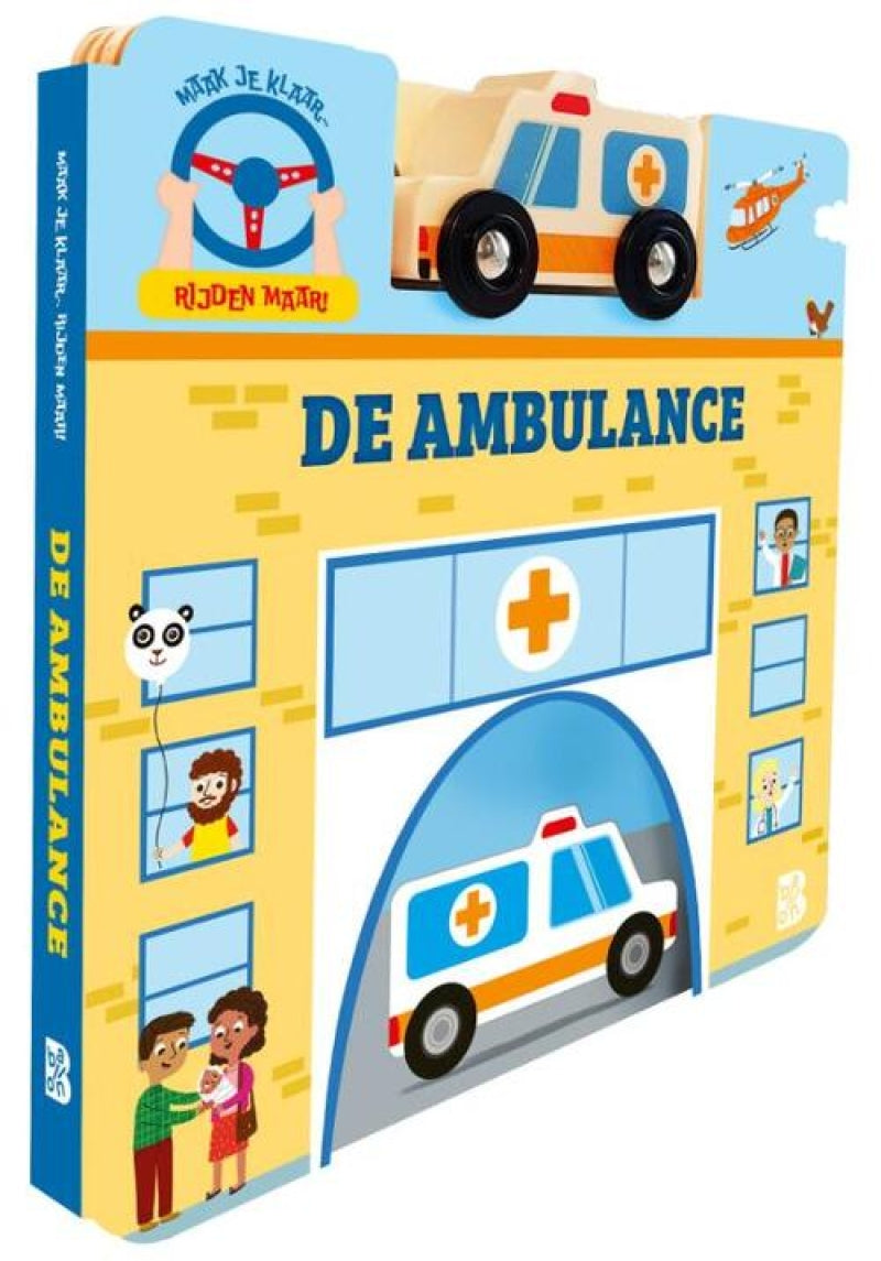 Éditeur standard préparez-vous, conduisons - l'ambulance - avec la voiture 3+