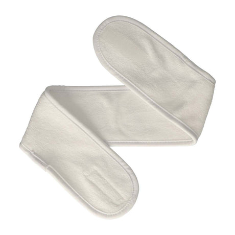 Pour coiffeurs, bandeau de maquillage blanc, fermeture velcro