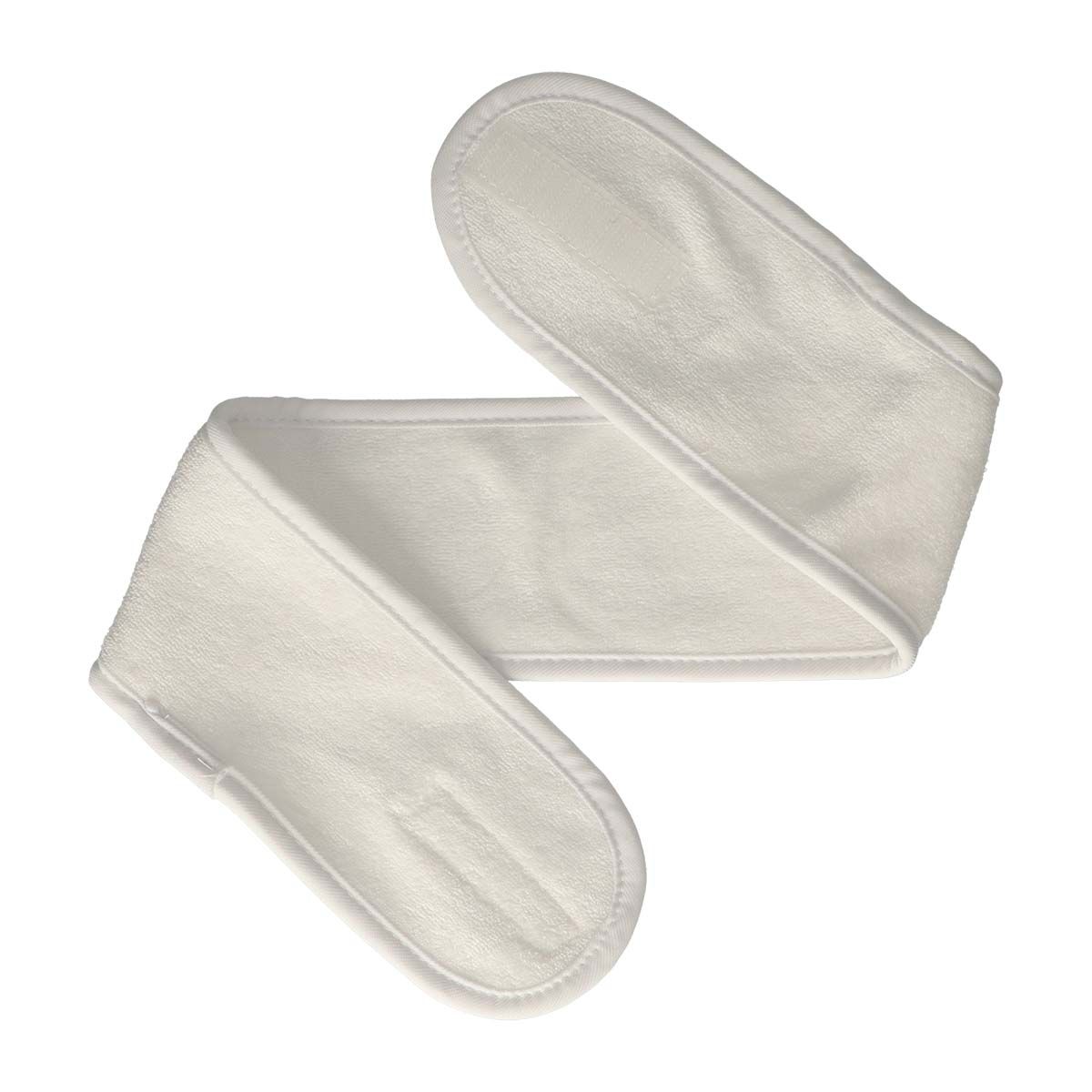Pour coiffeurs, bandeau de maquillage blanc, fermeture velcro