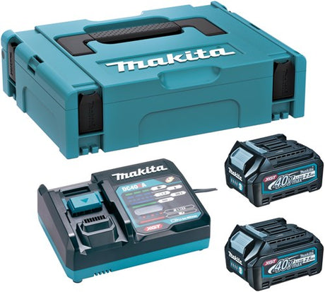 Makita191j81-6 | coffret de démarrage xgt | dc40ra 2xbl4025 | xgt40v | chargeur dc40ra | mbox-191j81-6