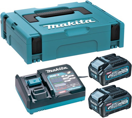Makita191j97-1 | coffret de démarrage xgt | dc40ra 2xbl4040 | 40 V | chargeur dc18ra | mbox-191j97-1