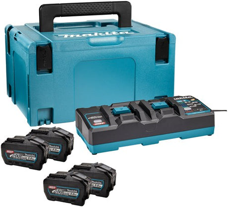 Kit de démarrage de batterie Makita xgt dc40rb 4xbl4050f