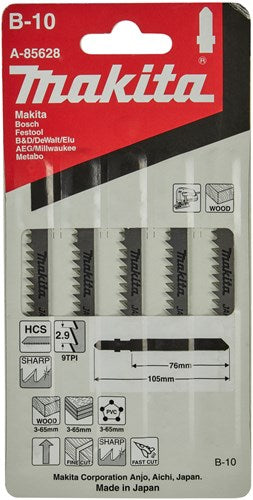 Accessoires Makita lame de scie sauteuse b10 - t301cd | 5 pièces - a-85628