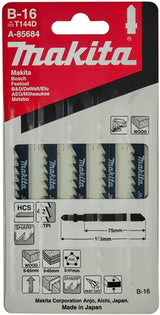 Accessoires Makita Lame de scie sauteuse Makita B16 bois et plastique