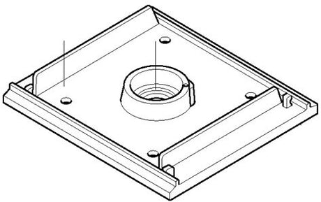 Accessoires Makita 151232-3 | jeu de patins de ponçage | makita bo4510 + bo4540 | plaque de base + semelle en feutre - 151232-3