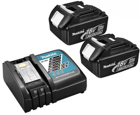 Makita accessoires 18 v kit de démarrage 3.0ah bl1830 (2 pcs.) + chargeur dc18rc - y-00197