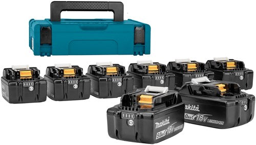 Accessoires Makita 199697-1 | jeu de batteries | 8x bl1850b 18v 5,0ah | mbox n°1