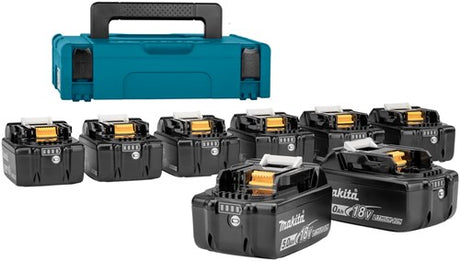 Accessoires Makita 199697-1 | jeu de batteries | 8x bl1850b 18v 5,0ah | mbox n°1