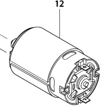 Accessoires Makita 629817-8 | partie | moteur 12.0v | 6270d-629817-8