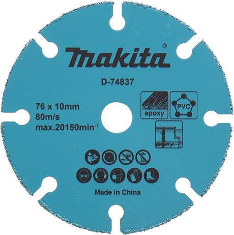 Accessoires Makita disque à tronçonner 76 mm hm tcg 76x10x1,75mm pour dmc300 - d-74837