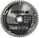 Accessoires Makita lame de scie à tronçonner makita pour le bois | makblade | ø 190mm trou d'axe 20mm 60t - b-32823
