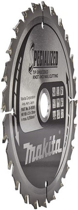 Accessoires Makita Makita B-33093 lame de scie circulaire bois (clou à nœud) | spécialisé | 165x20mm | 24 dents