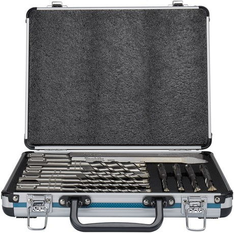 Accessoires Makita b-64674 | jeu de burins pb4s sds+ | SDS-plus 13 pièces | en coffret aluminium - b-64674