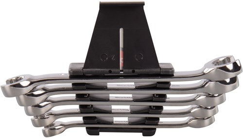 Accessoires Makita b-65545 | jeu de clés à anneau | ouvert | 5 pièces - b-65545