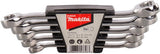 Accessoires Makita b-65545 | jeu de clés à anneau | ouvert | 5 pièces - b-65545