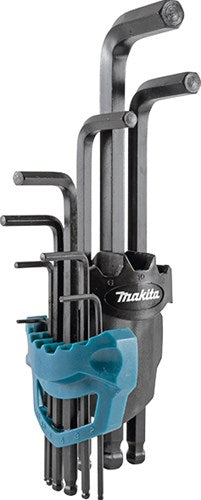 Accessoires Makita b-65894 jeu de clés hexagonales 9 pièces - b-65894