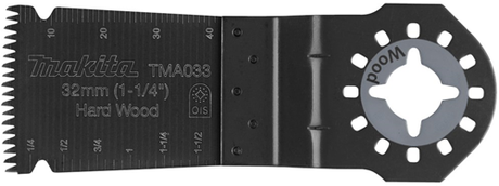 Accessoires Makita scie plongeante bimétallique avec tranchant arrondi et dents japonaises tma033 i32 bim hh gz - b-39241