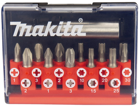 Ensemble d'embouts d'accessoires Makita | 12 pièces - d-31083