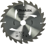 Accessoires Makita lame de scie circulaire makita pour bois | ø 165mm trou d'axe 20mm 24t - e-15643
