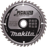 Accessoires Makita lame de scie circulaire | bois | 165x20x1,6 40t 18g - b-32960
